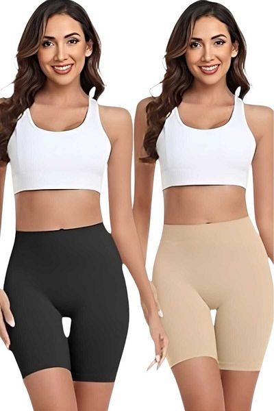 Uniquetrenders Women's Seamless Postpartum Caesarean Recovery Anti-Cellulite Long Corset Set of 2