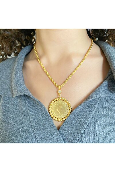 FerizZ Altın Kaplama Tam Altınlı Kadın Kolye Ucu