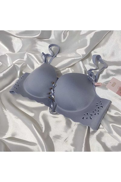 UMT Underwear Sutien push-up cu detaliu din dantelă, fără sudură, tăiat cu laser