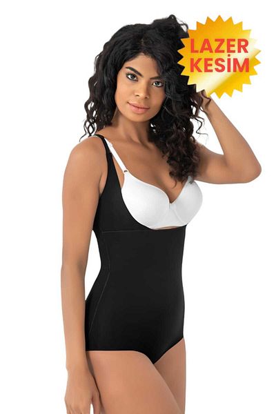 Uniquetrenders Women's Laser Cut Non-Mark Chest Support Strappy Recovery Body Slip Corset