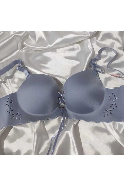 UMT Underwear Sutien push-up cu detaliu din dantelă, fără sudură, tăiat cu laser