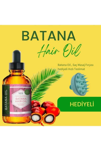 Batana Oil Batana Yağı + Masaj Tarağı Hızlı Saç Uzatma
