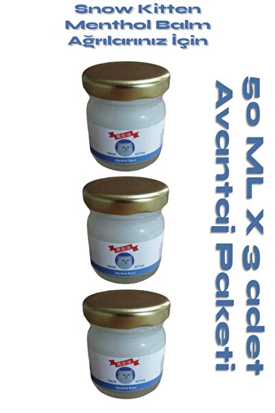 beauty clınıc Snow Kitten Krem 50 ml 3 ADET - Vücut Ağrılarınız İçin