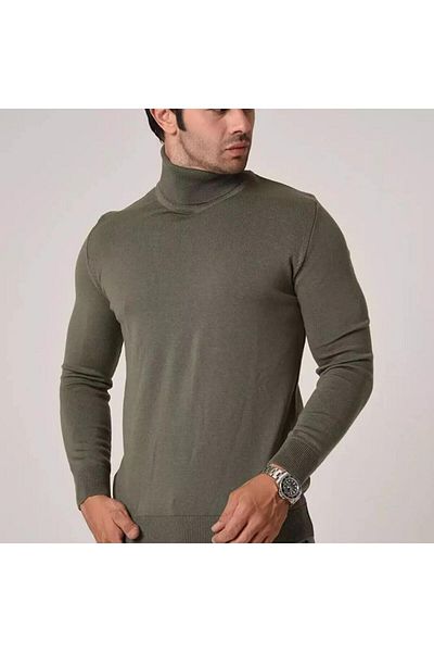 Brango 21038-22k Men's Turtleneck Knitwear Sweater