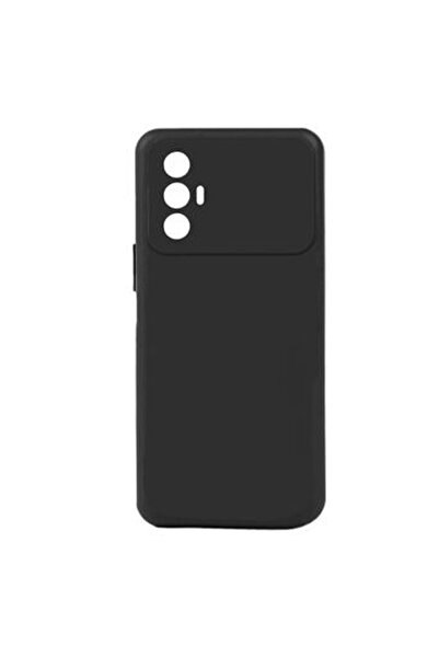 Nettech Tecno Spark 8 Pro Uyumlu Trend Seri Slikon Arka Koruma Kılıf - Siyah