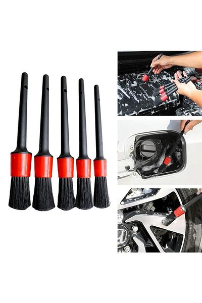 optana Air Conditioner Grill Cleaning Brush Set - with Car Detail