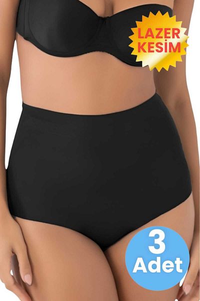 Uniquetrenders Women's Laser Cut Slimming and Lifting Slip Panties Corset Set of 3