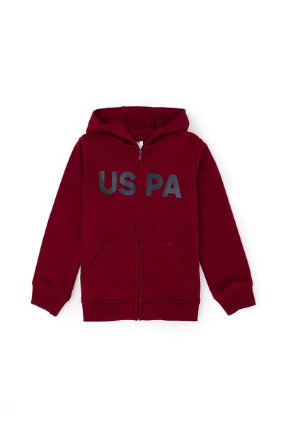 U.S. Polo Assn. Hanorac de bază roșu Claret pentru băiat 50269418 -VR014