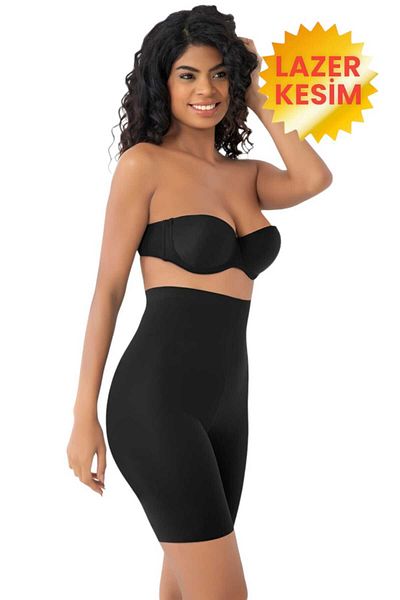 Uniquetrenders Women's Seamless Slimming and Gathering Laser Cut High Waist Leg Corset Set of 2