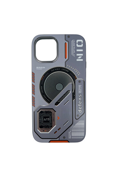Nettech İphone 15 Uyumlu Nt-n043 Magsafe Lüx Arka Koruma Kılıf - Gri