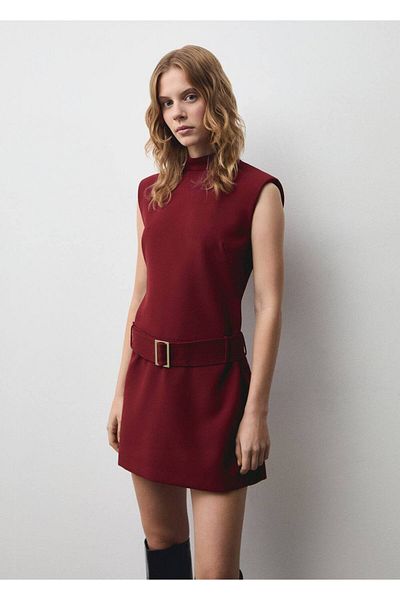 MANGO Woman Rochie scurtă cu centură