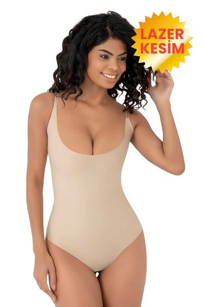 Uniquetrenders Women's Laser Cut Non-Marking Chest Supported Strap Gathering Body Slip Corset Set of 3
