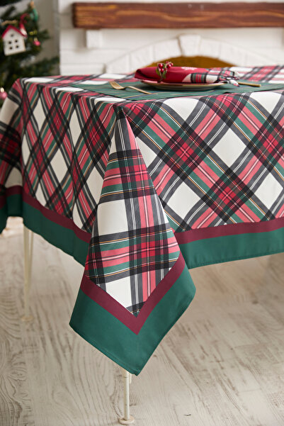 AYSHOME Ays Home Червоно-зелена скатертина в клітинку