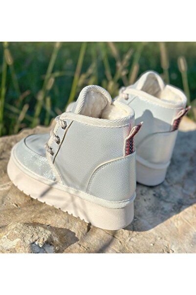 Surpie Shoes Καθημερινά μίνι μισά παιδικά μποτάκια με χοντρή σόλα με φτερά μέσα