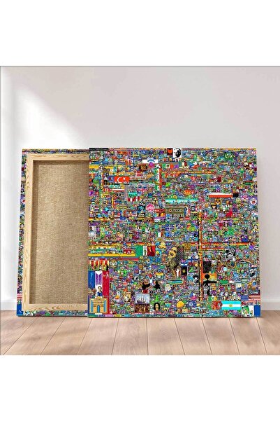 Şehzat Design Piksel Savaşları Reddit R/place Kanvas Tablo 2022