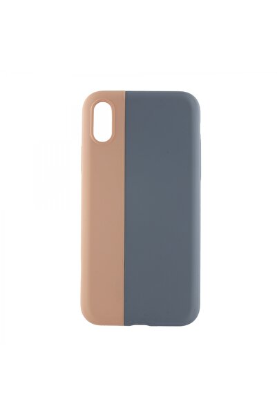 Nettech İphone X Uyumlu Manyetik Nature Seri Arka Koruma Kılıf - Pembe-gri