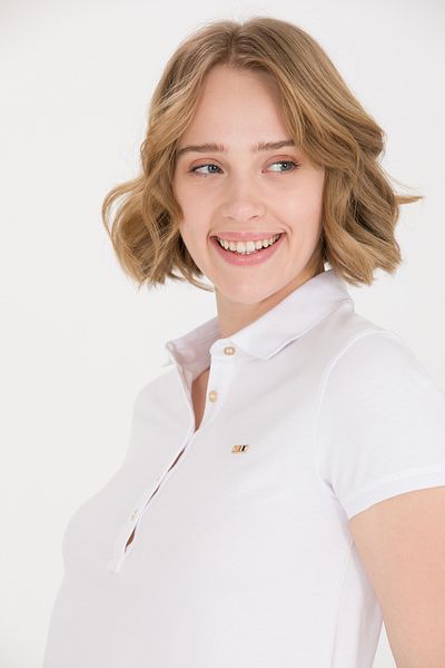 U.S. Polo Assn. Γυναικείο πλεκτό φόρεμα με λευκό λαιμό πόλο -50269546-vr013