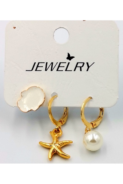 Monalisa Home أقراط فاخرة ملونة غير مشوهة على شكل ديزي