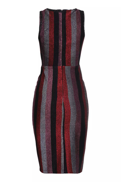 Keikei Altın simli kolsuz orta boy elbise