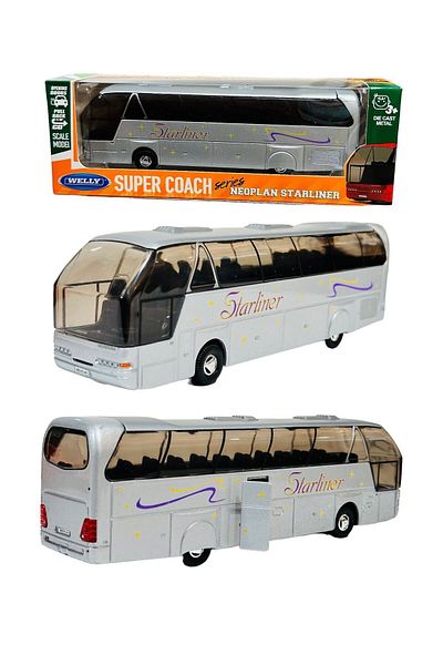 FEN TOYS complete metal bus toy neoplan original licensed 19cm