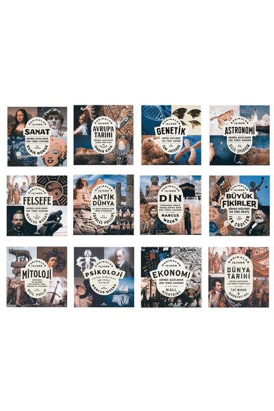 Kronik Kitap Dakikalar Içinde Serisi 12 Kitap Astronomi-genetik- Sanat-avrupa...