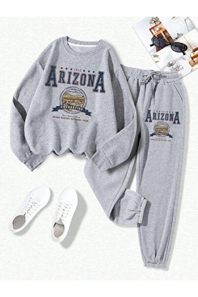 seda UNİSEX KADIN/ERKEK ARİZONA BASKILI SWEATSHİRT