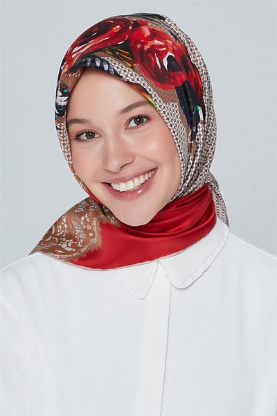 Armine Nostalgia Twill Silk Scarf 18ya4513 3 03