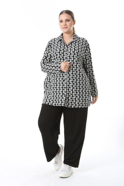 XL Modam Cămașă din țesătură din cașmir Lycra pentru femei