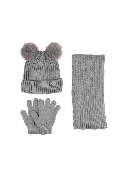 Kitti Kıttı- 9-15 ANI Eșarfă FETE BEANIE MĂNUSI - Beretă din lână cu două straturi