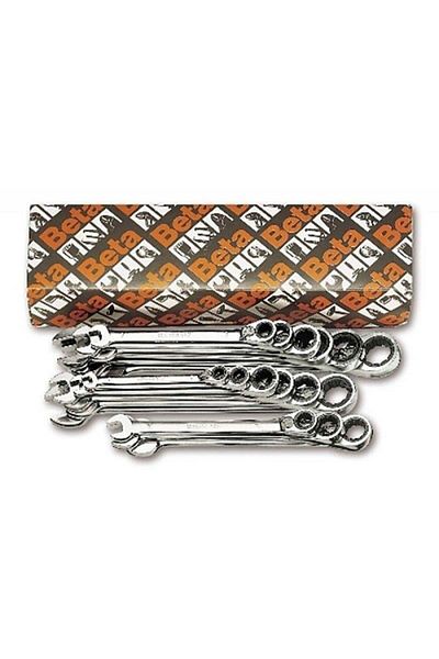 Beta 142/s15 Ratchet Combined Wrench Set 15 Pieces