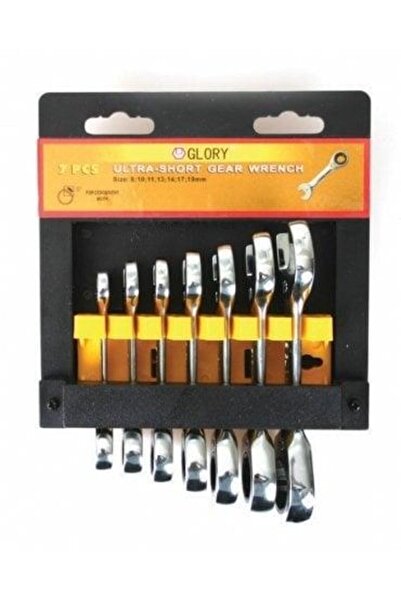 Glory Kısa Düz Cırcır Takım 7'li 8-10-11-13-14-17-19 Mm