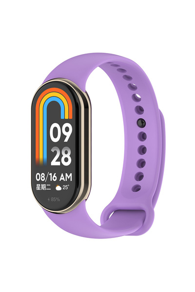 Dexmon Xiaomi Mi Band 8 Mi Band 9 Mi Band 10 Uyumlu Silikon Kordon Kayış Meta...
