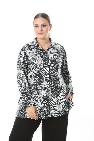 XL Modam Cămașă din țesătură din cașmir Lycra pentru femei