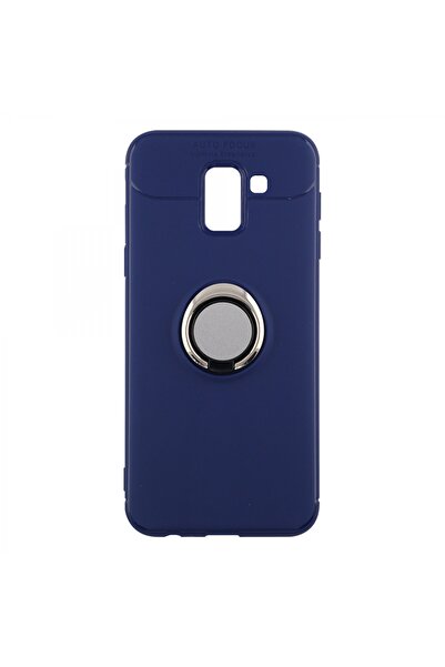 Nettech Samsung Galaxy J600 J6 Uyumlu Ravel Seri Arka Koruma Kılıf - Mavi