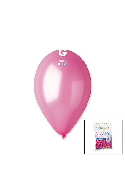 FRD GROUP Gm-110-33 Metallic - Pink Balloon 11&Apos;&Apos; - 28cm - 100 Pieces (5235)