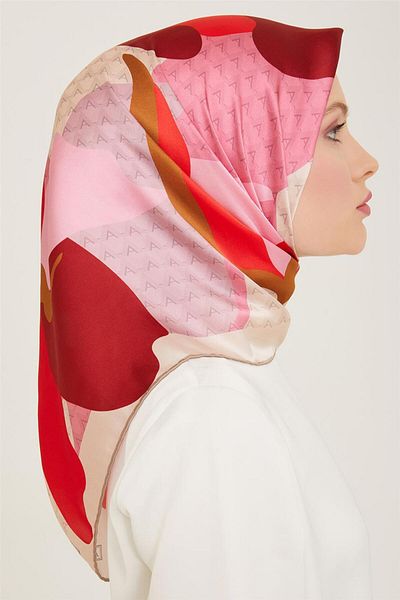 Armine Sura Silk Scarf - 24Ya9119 5 05 Model