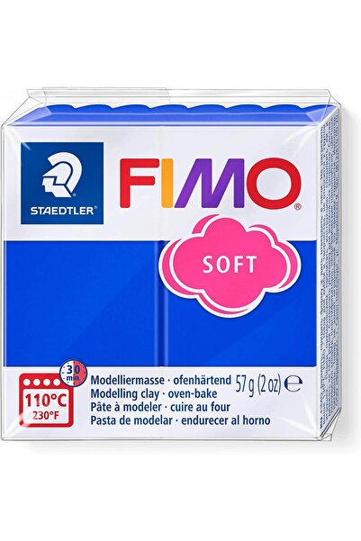 Staedtler Polimer Fimo Soft Kil 57gr. Albastru Briliant