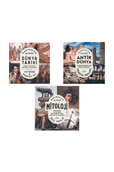 Kronik Kitap Dakikalar Içinde Dünya Tarihi / Antik Dünya / Mitoloji 3 Kitap Set