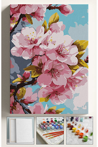 Sulepas Sayılarla Boyama Çerçeveli Hobi Seti Numaralı Tuval Fırça Boya Dahil ...