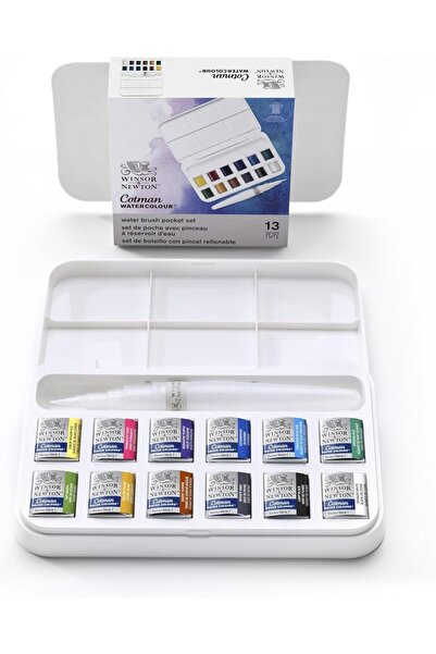 Winsor Newton Cotman 12'li Pocket Brush Sulu Boya Seti