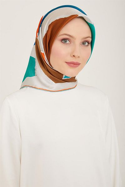 Armine Twill Silk Scarf 24Ya9125 83 83