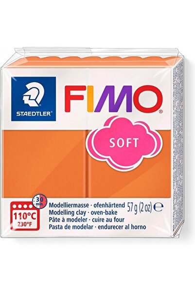 Staedtler Fimo Polymer Clay 57Gr Soft Modeling Clay Cognac / 8020-76 07