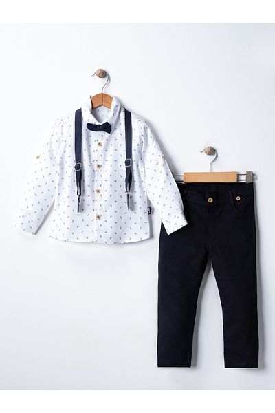 Çelix Kids Σετ παπιγιόν Salopet για μωρό και παιδί - Πουκάμισο και παντελόνι