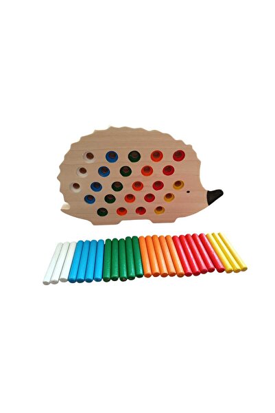 asya ahşap oyuncak Montessori Ahşap Eğitici Oyuncak Tak Çıkar Renkli Kirpi