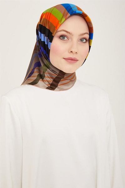 Armine Sura Silk Scarf - 24Ya9107 6 83 Model