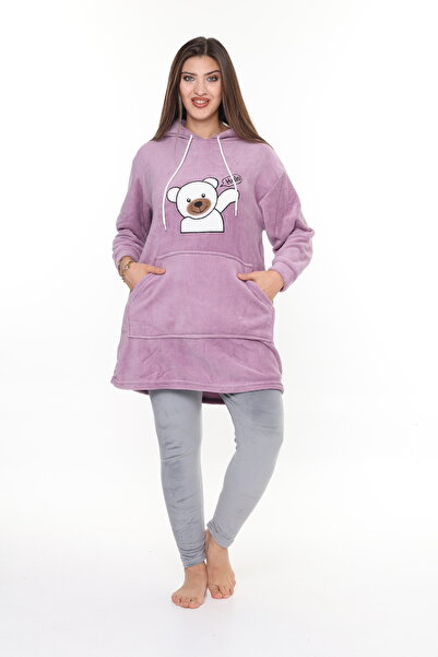 mervemoda Women's Plush Tights 2-Piece Set