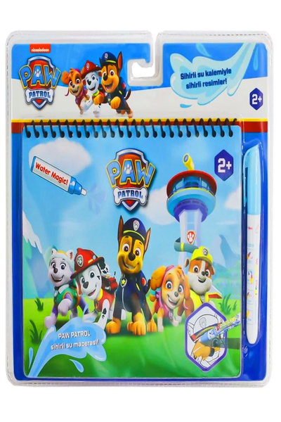 Gepettoys Paw Patrol Su Ile sihirli Boyama Kitabı Su Kalemi erkek çocuk
