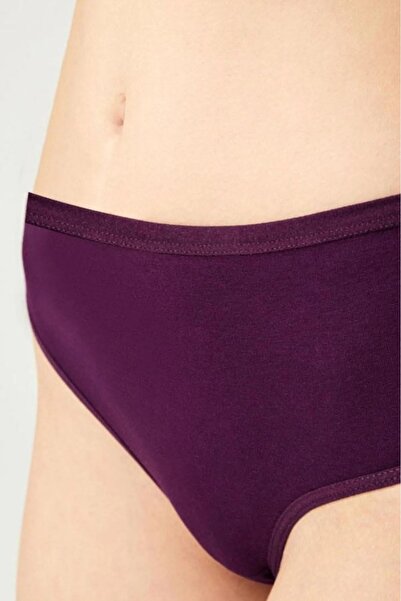 ek bykuzeylingerie Pamuklu Geniş Kenarlı  Bato Külot 4'lü Paket