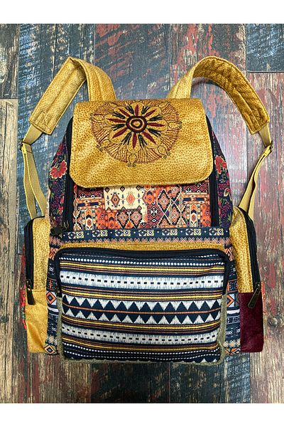 Street Bag Σακίδιο πλάτης με έθνικ μποέμ με μοτίβο συνονθύλευμα αδιάβροχο