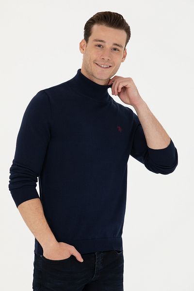 U.S. Polo Assn. Pulover de bază bleumarin pentru bărbați 50275847 -VR033